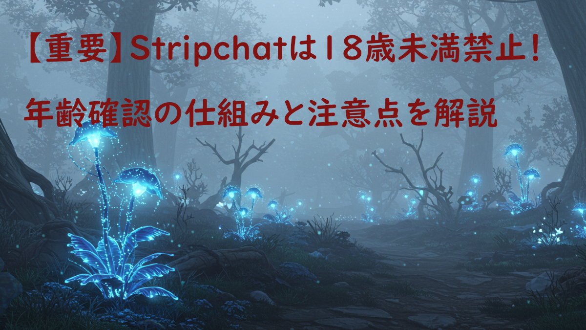Stripchatは18歳未満禁止！年齢確認の仕組みと注意点を解説